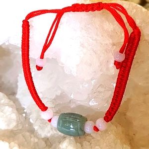 *CLOSING 5/18* Pretty strap bracelet with Jade stone.